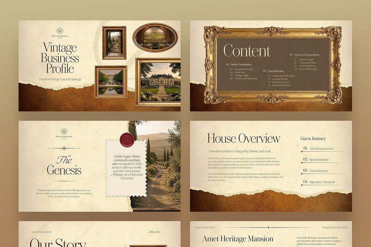 Vintage Presentation Template, a Presentation Template by BrandPacks (Photo 7 of 7)