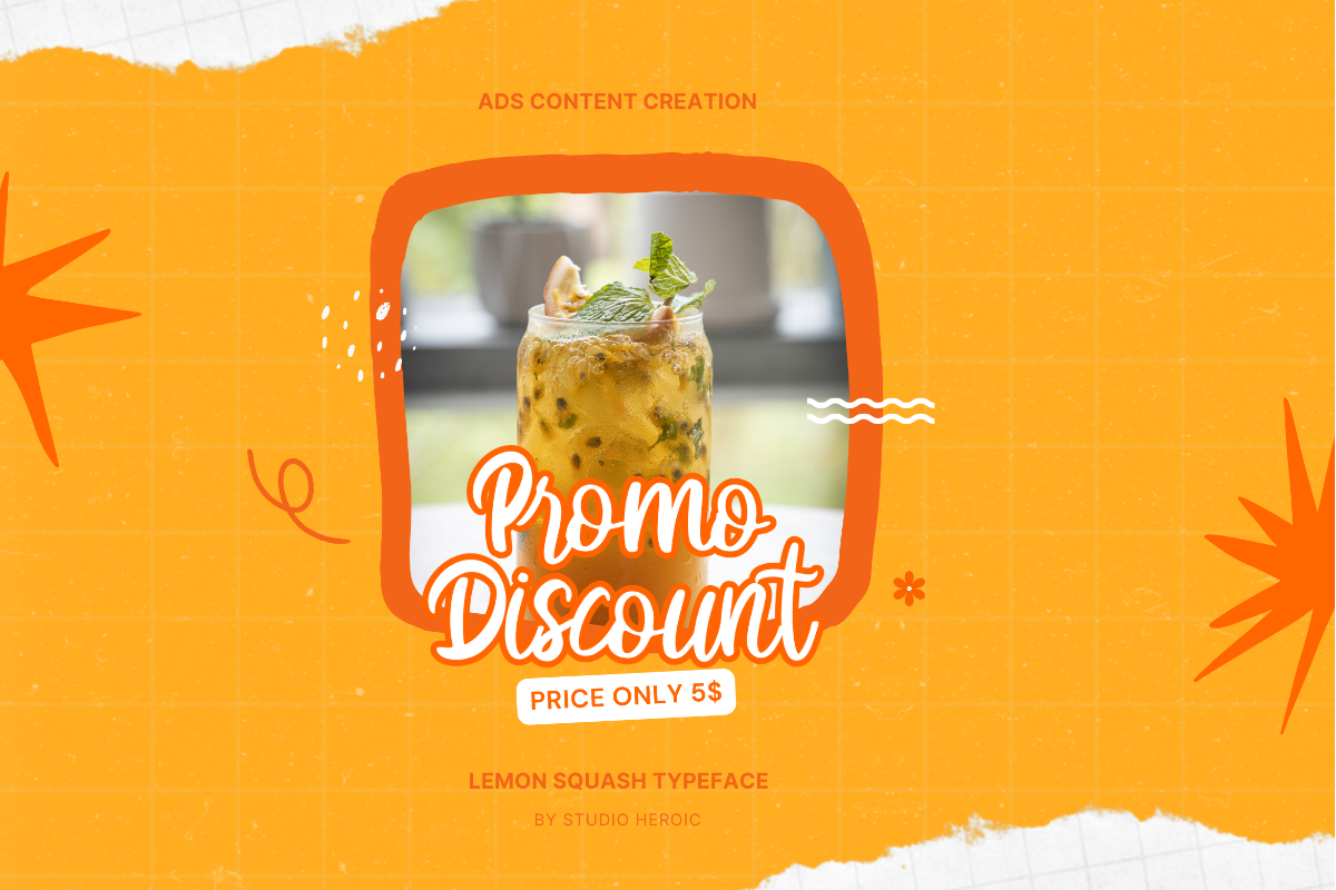 Lemon Squash Handwritten Script Font, a Script Font by ZAL STUDIO (Photo 3 of 5)