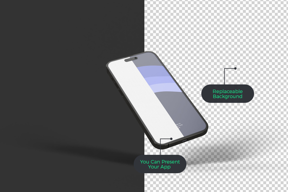 Animated iPhone 14 Pro Mockup Set, an iPhone Mockup by Modern Studio (Photo 2 of 9)
