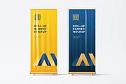 Roll Up Banner Mockup, an Advertising Mockup by AlienValley (Thumbnail 4 of 5)