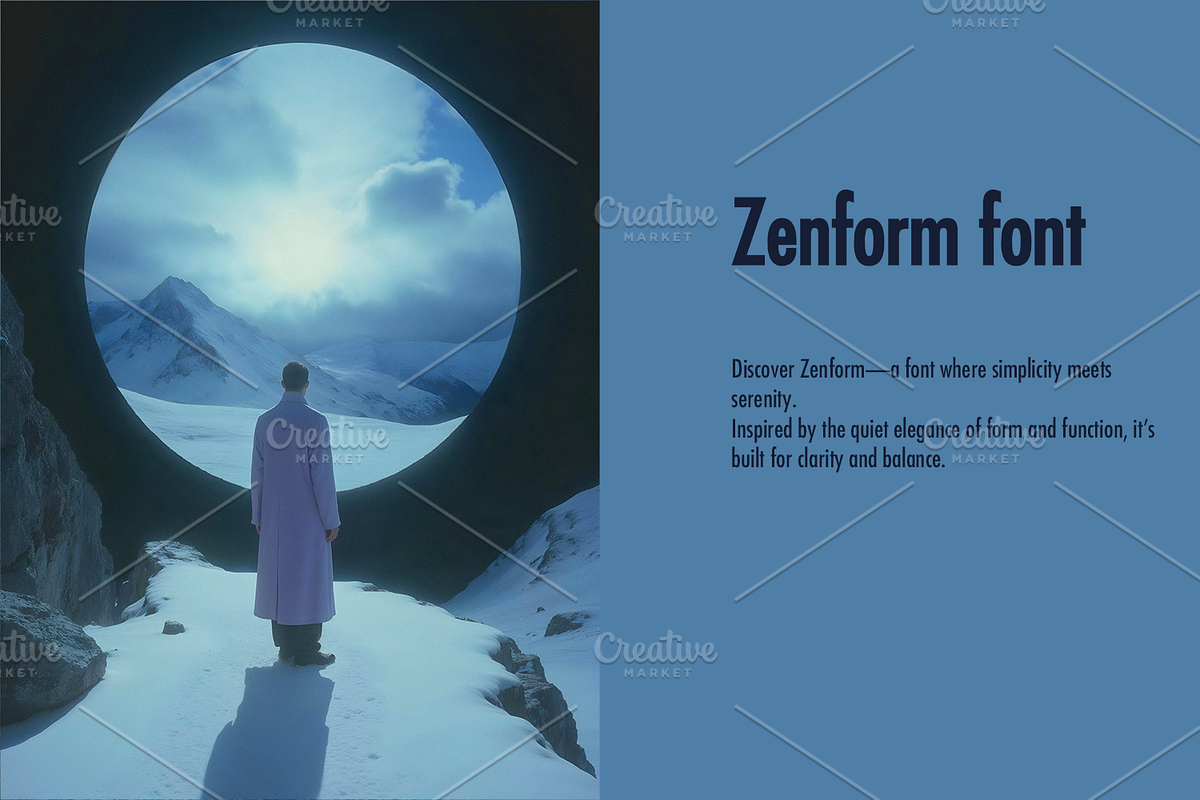 Zenform font-Normal-0113-25, a Font by canve (Photo 2 of 2)