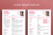 RESUME 37, a Resume Template by graphicalcium (Thumbnail 2 of 2)