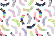 Socks. Sticker set & Pattern, an Object Illustration by Marina Demidova (Thumbnail 1 of 3)