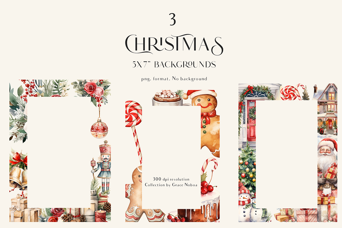 Christmas Memories- Watercolor Set, a Decorative Illustration by Grace Noboa Illustrations (Photo 9 of 12)