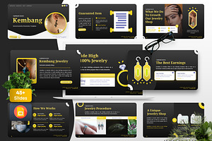 Kembang - Jewelry Googleslide, a Presentation Template by Dhabee