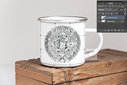 Metal cup Enamel tin mug mockup psd, a Cups & Container Mockup by Leo Flo Mockups (Thumbnail 2 of 3)