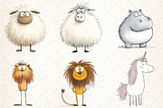 Animals Minimalist Cartoon Sublimati, an Illustration by CreationArt (Thumbnail 4 of 5)