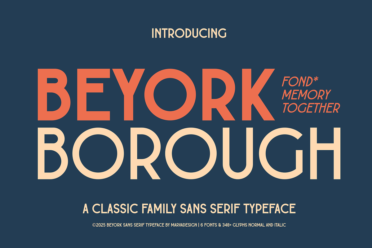 Beyork - A Classic Sans Serif Font, a Sans Serif Font by Marvadesign (Photo 1 of 9)