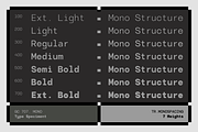 GC 707 Mono - Modern Monospace, a Sans Serif Font by Glyphonic (Thumbnail 3 of 16)