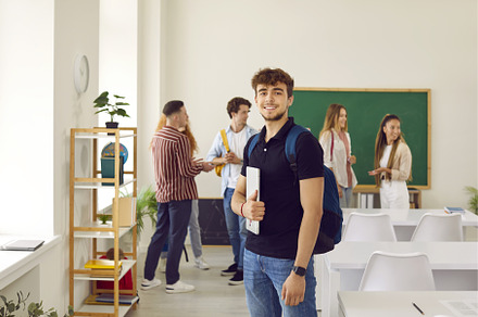 Portrait of happy, beautiful, young, a School & Education Photo by StudioRomantic