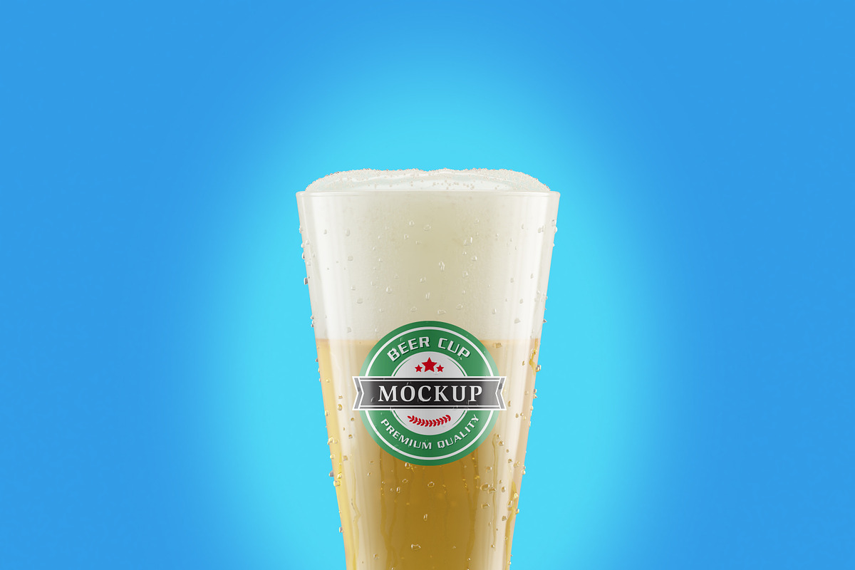 Realistic Beer Cup Mock-up, a Print Template by Propex (Photo 3 of 14)