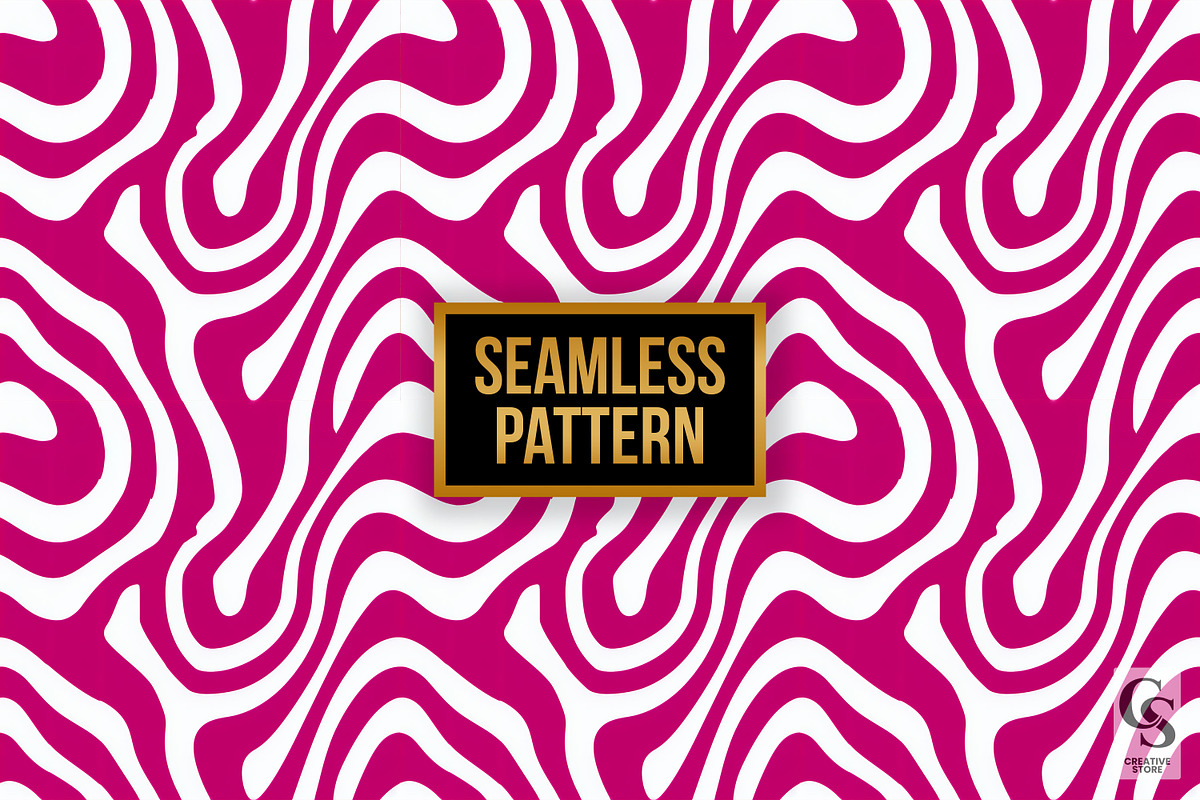 Pink Abstract Wavy Lines Paper, a Pattern Graphic by Creative Store (Photo 3 of 4)