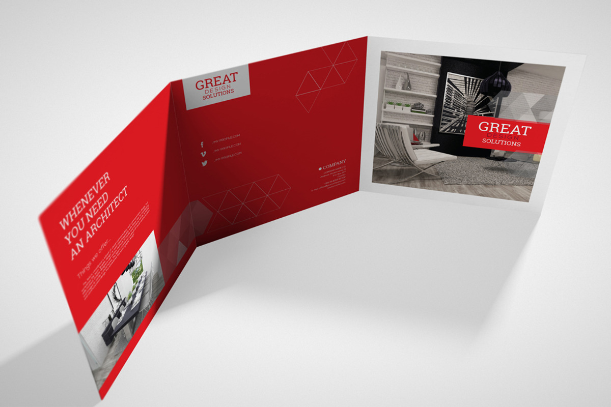 Interior Design Square Brochure, a Brochure Template by RudanStudio (Photo 2 of 7)