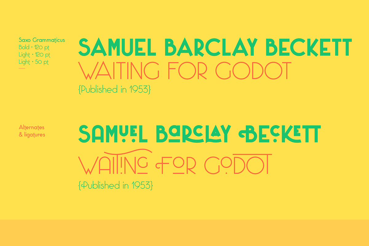 Saxo Grammaticus Font + Extras, a Sans Serif Font by Jonas Stensgaard (Photo 9 of 27)