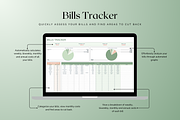 Bills Tracker - Green, a Templates & Theme by The Creative Plans co (Thumbnail 4 of 10)