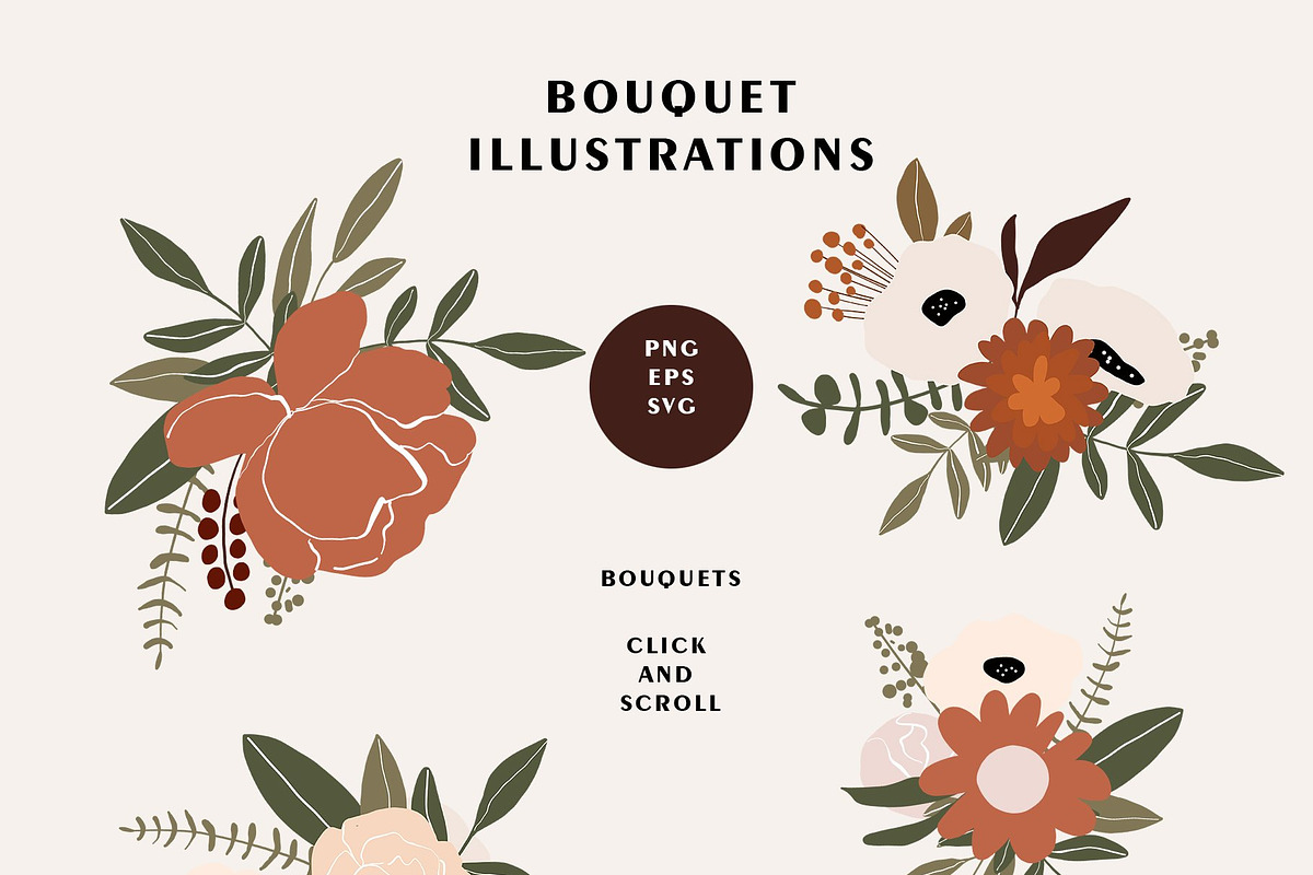 ABSTRACT BUNDLE - woman, flowers, a Person Illustration by Spark Studio Brushes (Photo 8 of 25)