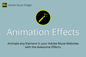 Animation Effects Adobe Muse Widget