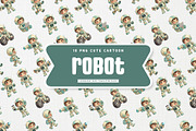 Kawaii Little Robot Cute Character, a Technology Illustration by Gohsantosa (Thumbnail 2 of 4)