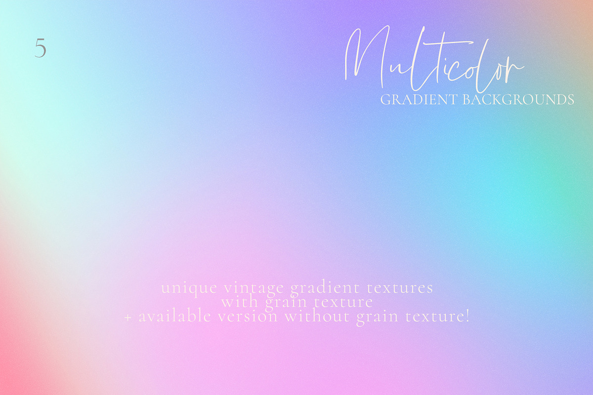 Multicolor Gradient Backgrounds, a Texture Graphic by Vintage Digital Textures (Photo 5 of 11)