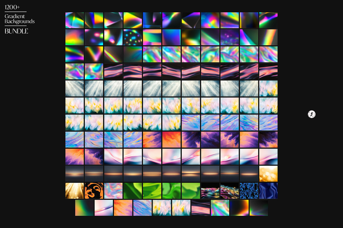1200+ Gradient Backgrounds Bundle, a Background Graphic by Freezerondigital (Photo 10 of 27)
