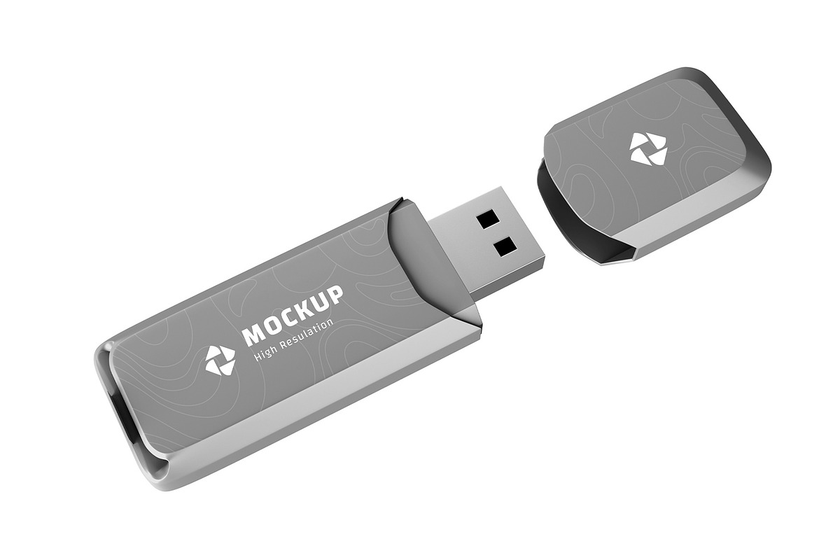 USB Flash Pen Drive Mockup, a Product Mockup by graphypix (Photo 4 of 4)