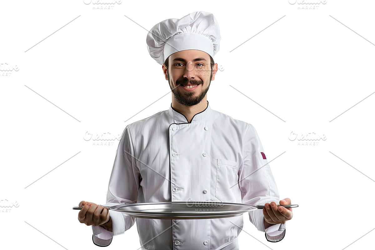 Chef isolated over white background, a Technology Illustration by piter.goskov