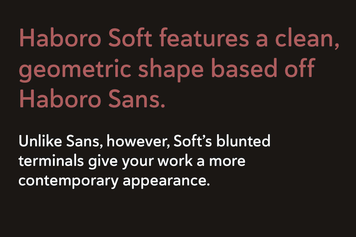 Haboro Soft, a Sans Serif Font by insigne (Photo 2 of 5)