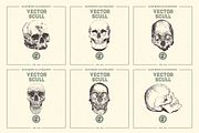 VECTOR SKULL HAND DRAWN BUNDLE 24, an Illustration by pawellpi (Thumbnail 2 of 4)
