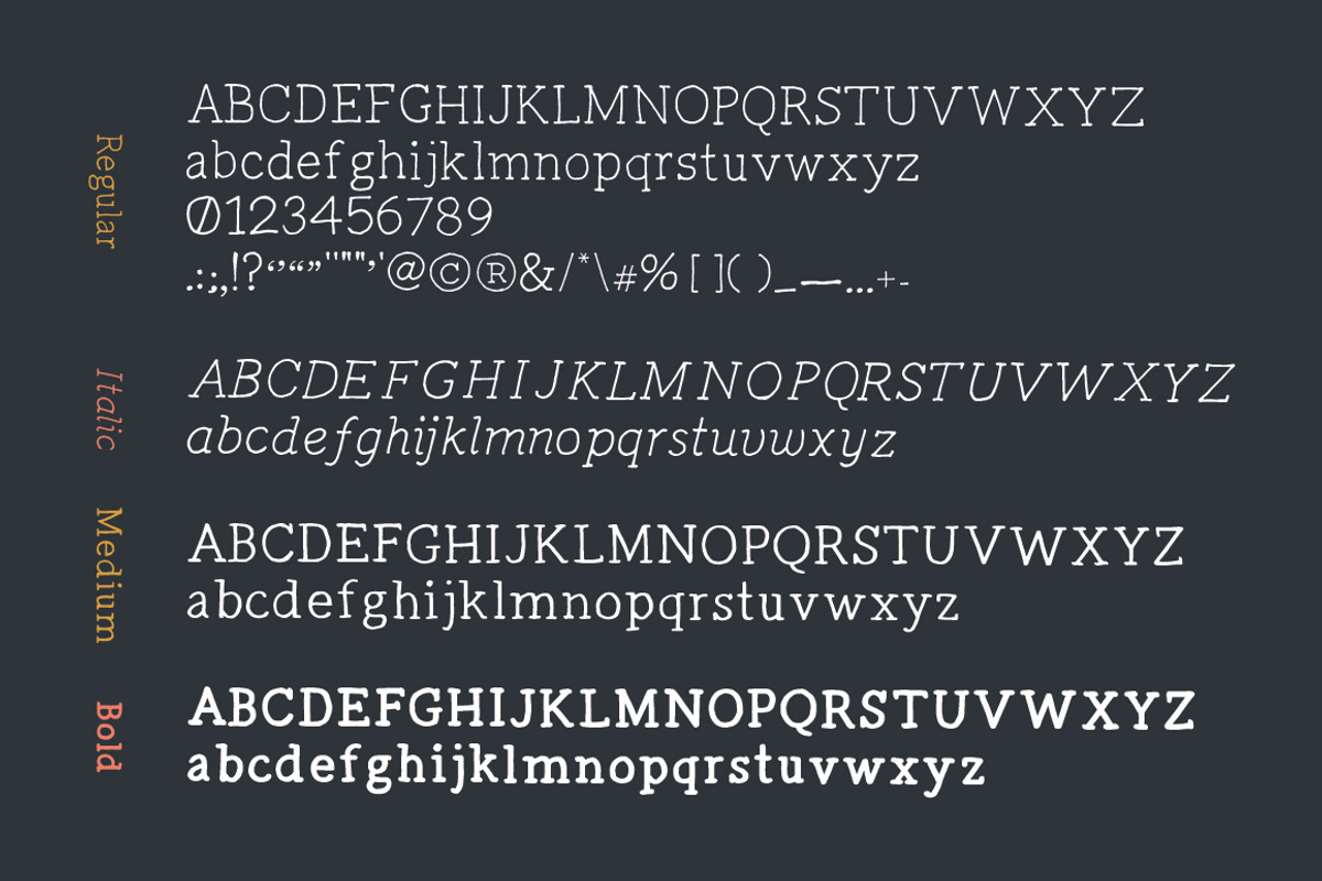 Radka: handmade font family + extras preview 5