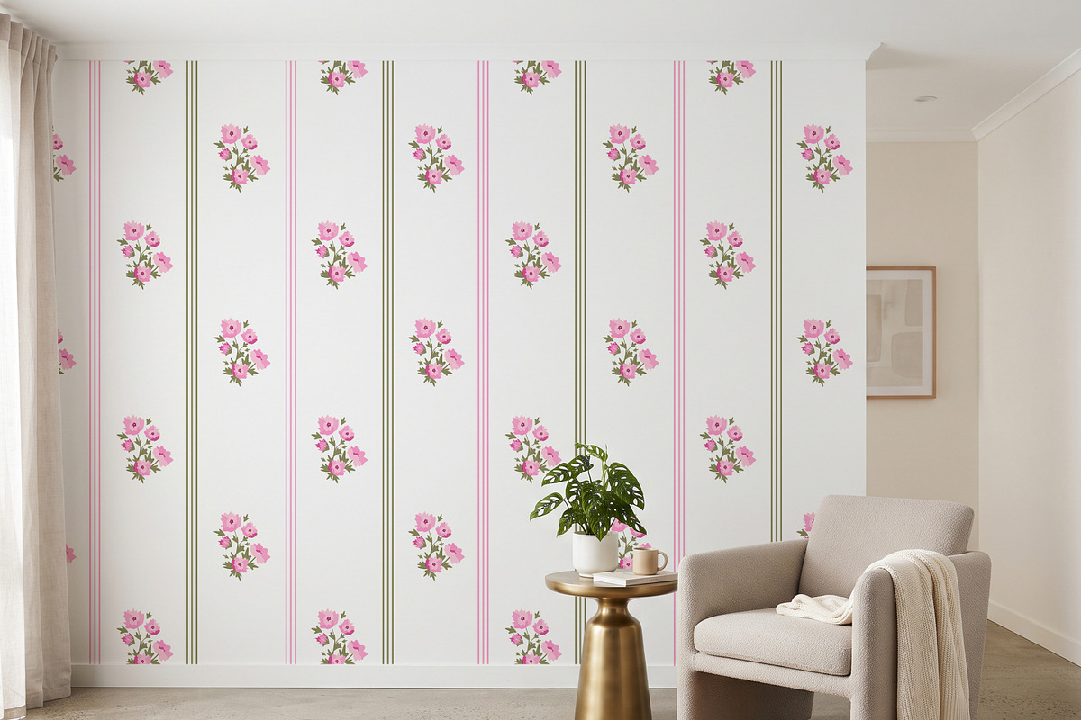 Pink Peony Vector Seamless Patterns, a Pattern Graphic by Nadia Semyroz (Photo 6 of 10)
