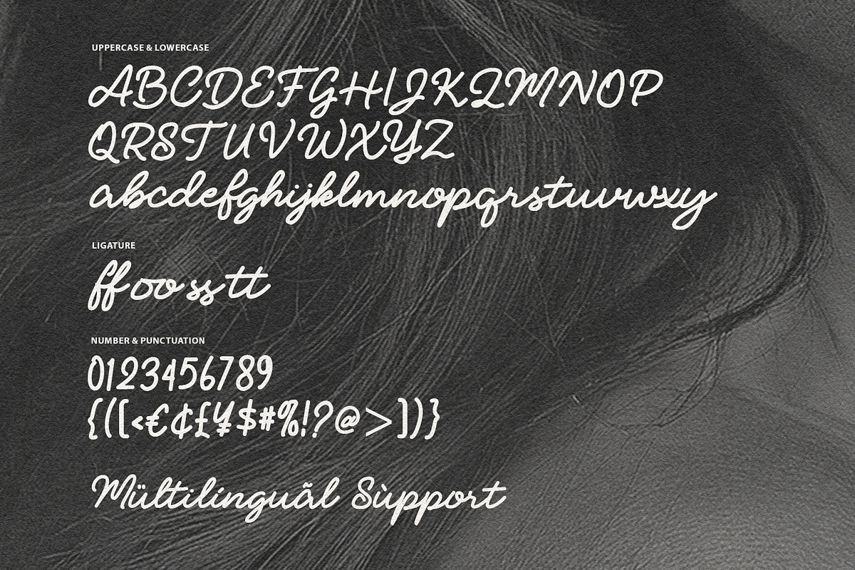 Mudelhos Calligraphy Script Font, a Script Font by Maulana Creative (Photo 7 of 7)