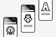50 Black Metal Icons, an Outline Icon by Side Project (Thumbnail 6 of 8)