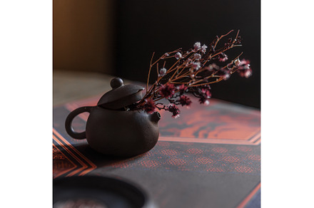 An Elegant Teapot Adorned with, an Arts & Entertainment Photo by Media Whale Stock
