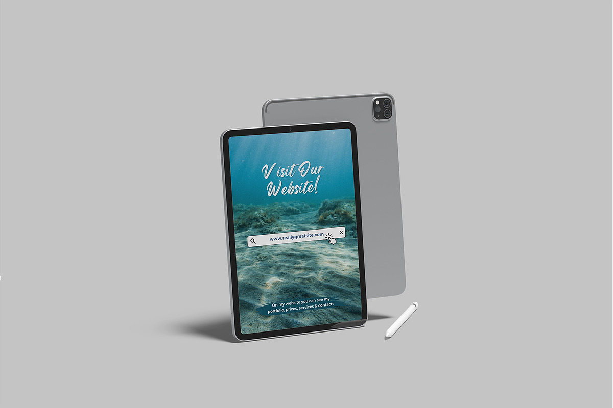 Realistic Tablet Mockup, an iPad Mockup by lamorastudio (Photo 3 of 11)