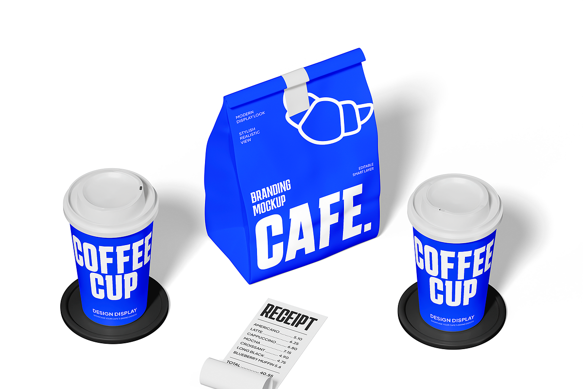 Cafe Branding Mockup, an Advertising Mockup by Bartama Graphic (Photo 2 of 4)