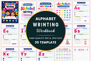 Alphabet Writing Workbook, a Stationery Template by Shumaya (Thumbnail 1 of 5)