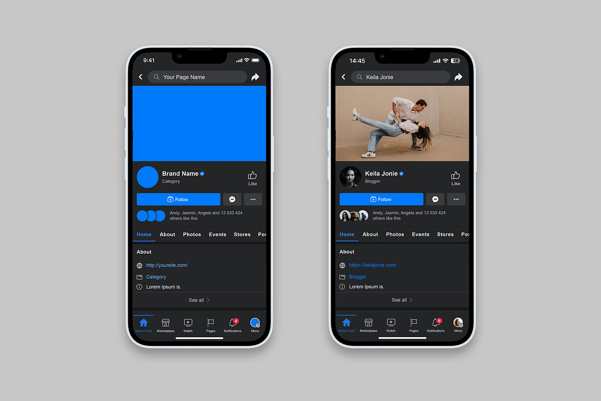 Facebook Template Mockup 2024, a Social Media Template by Dilshod Sobirov (Photo 3 of 9)