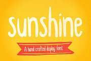 Display font Sunshine hand drawn, a Font by Itsmesimon (Thumbnail 1 of 5)