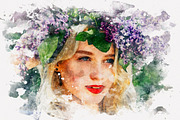 #1 Watercolor Photoshop Mock-ups preview 3
