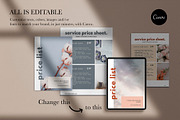 Price List Canva Template | SOPHIA, a Brochure Template by Studio Next (Thumbnail 7 of 8)