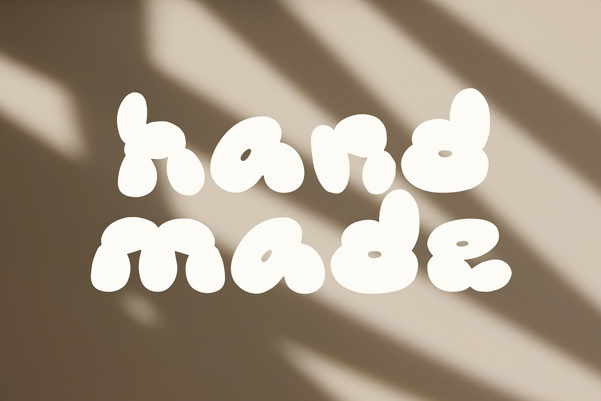 Puffie - Unique Bubble Font, a Font by Studio Funshop by Kelli (Photo 3 of 12)
