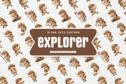 Cheerful Explorer Kid Cute Character, a Person Illustration by Gohsantosa (Thumbnail 2 of 4)