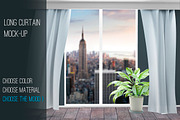 Curtain Mock-up, a Product Mockup by zeffir (Thumbnail 1 of 3)