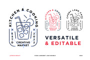 Food & Dessert Logo Bundle, a Food Illustration by The Monoline Guy (Thumbnail 2 of 4)