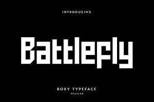 Battlefly Modern Boxy Font