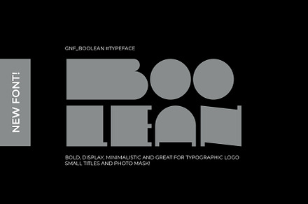 GNF_BOOLEAN BOLD DISPLAY FONT