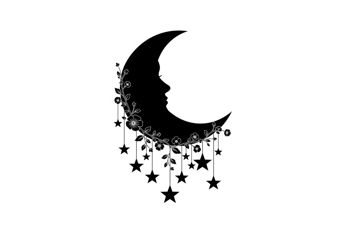 Moon Hanging Silhouette Bundle, an Illustration by Gaye Art (Photo 21 of 31)