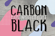 Carbon Black font, a Script Font by skyclick (Thumbnail 1 of 3)
