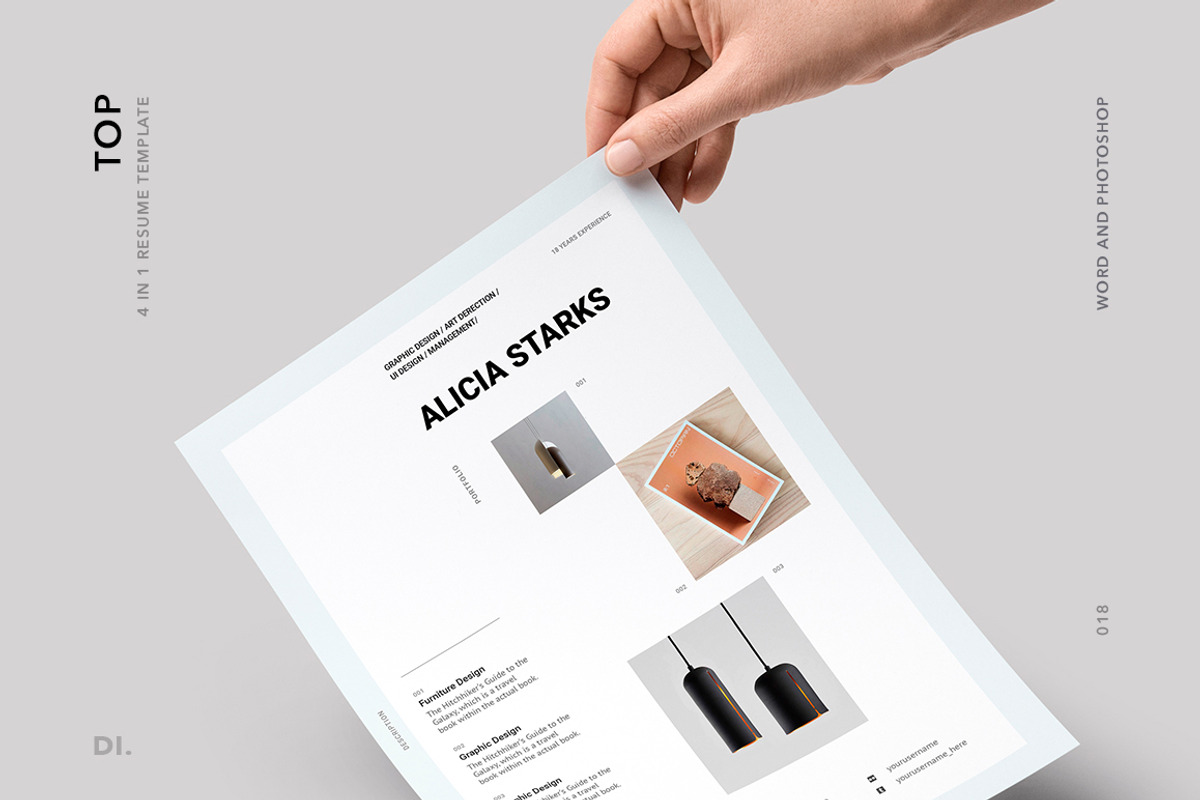 BRONX Resume/CV Template, a Resume Template by Presentations Studio (Photo 2 of 10)