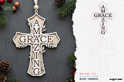 Christian Cross Ornament SVG Bundle, a Decorative Illustration by svgocean (Thumbnail 9 of 11)